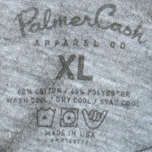 Palmer Cash Apparel Co Womens Austin City Limits ACL Gray Blue T-Shirt XL FITTED - Picture 4 of 5